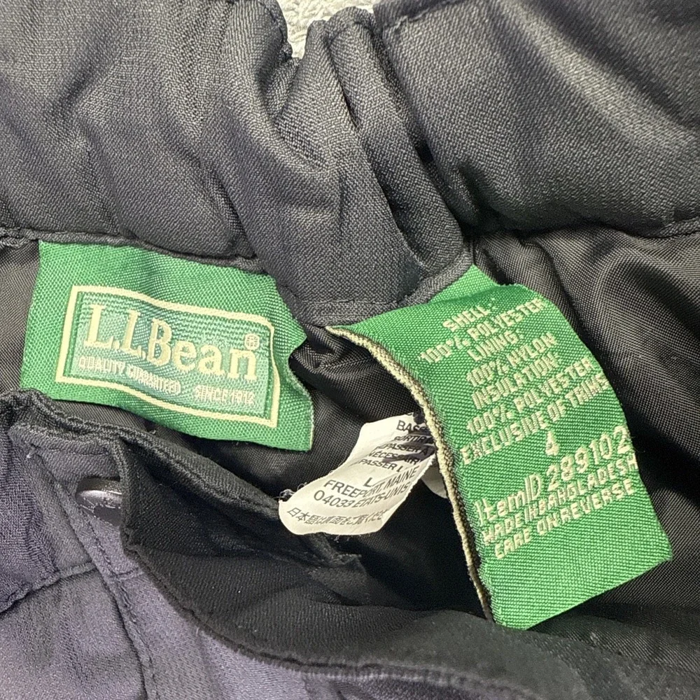 LL Bean Kids‎ Cold Buster Ski Snow Pants Black Size Size 4 Snowboard Excellent
